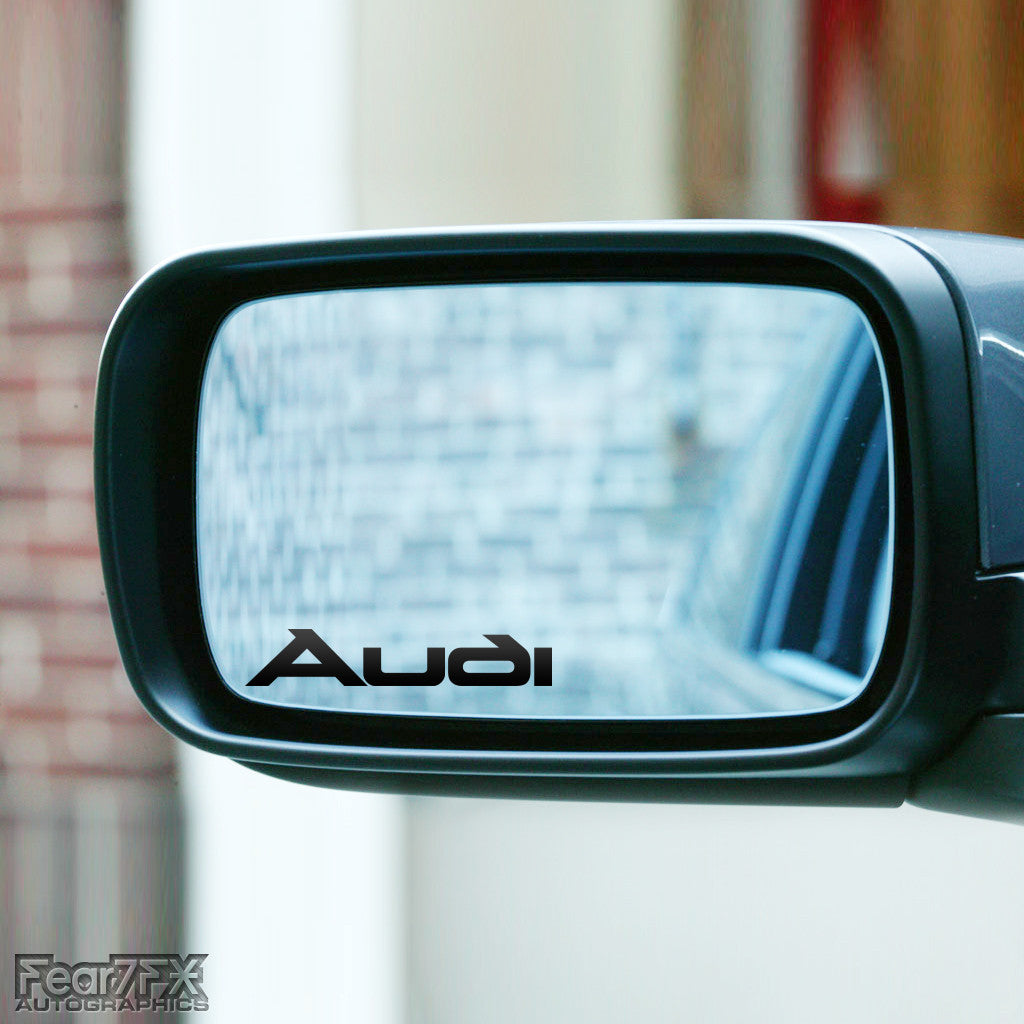 2x Audi Wing Mirror Vinyl Transfer Decals