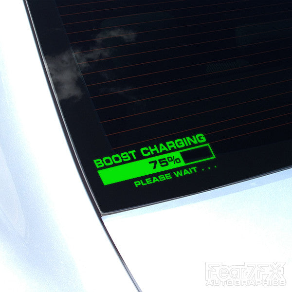 Boost Charging Funny Euro JDM Decal Sticker