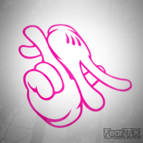 Dope LA Hands Euro Decal Sticker