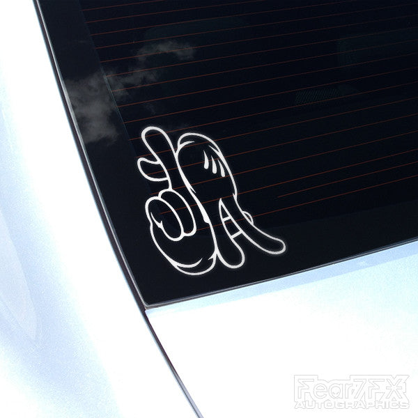 Dope LA Hands Euro Decal Sticker