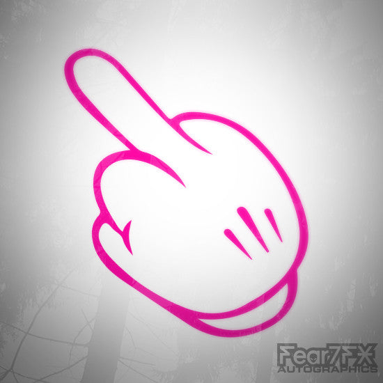 Dope F*ck You Middle Finger Funny Euro Decal Sticker