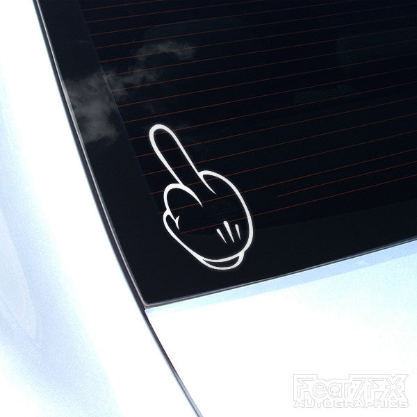 Dope F*ck You Middle Finger Funny Euro Decal Sticker