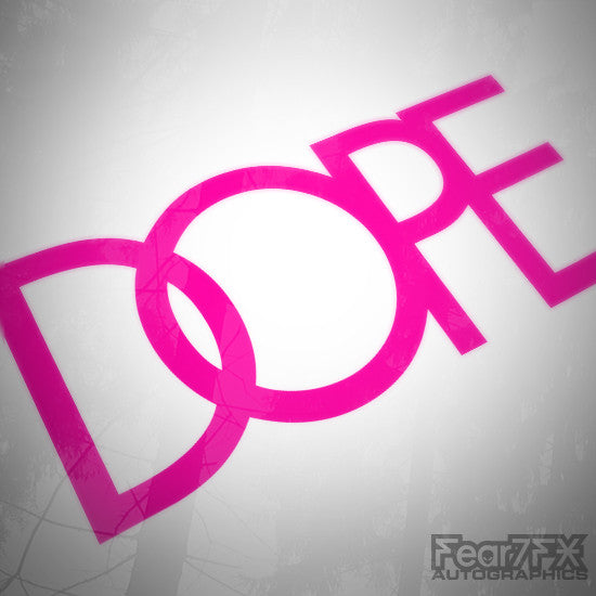 Dope JDM Euro Decal Sticker V4