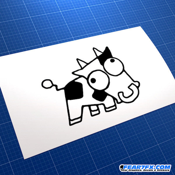 Drift Cow JDM Car Vinyl Decal Sticker
