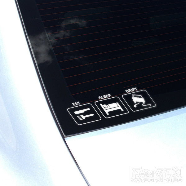 Eat Sleep Drift JDM Euro Decal Sticker
