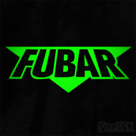 FUBAR F*cked Up Beyond All Repair Funny Euro Decal Sticker