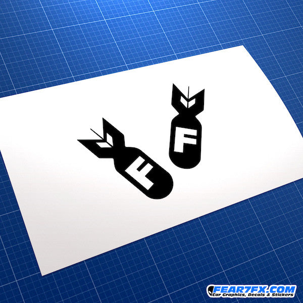F-Bombs FBombs JDM Car Vinyl Decal Sticker