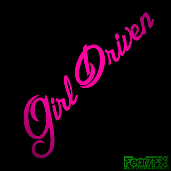 Girl Driven JDM Car Vinyl Decal Sticker