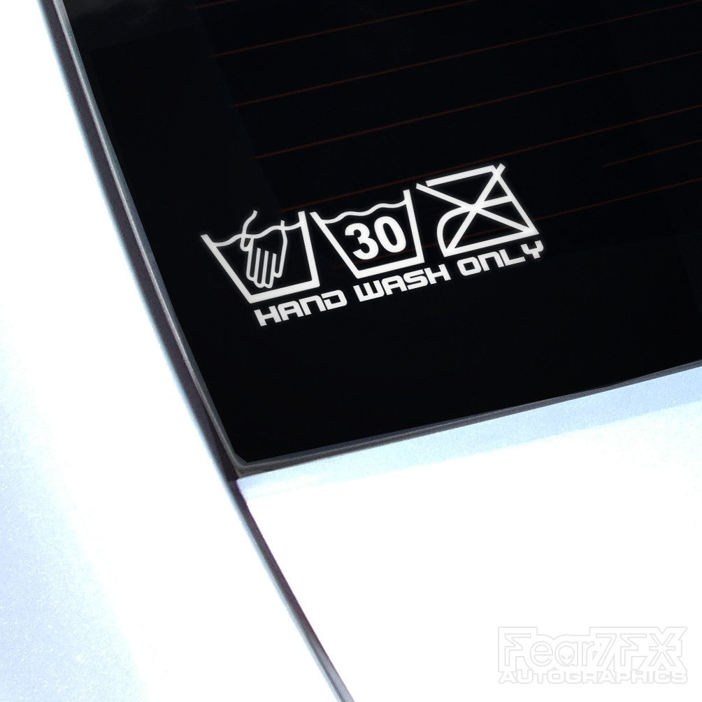 Hand Wash Only V2 Funny JDM Car Vinyl Decal Sticker