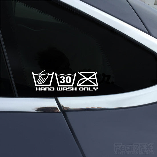 Hand Wash Only V2 Funny JDM Car Vinyl Decal Sticker