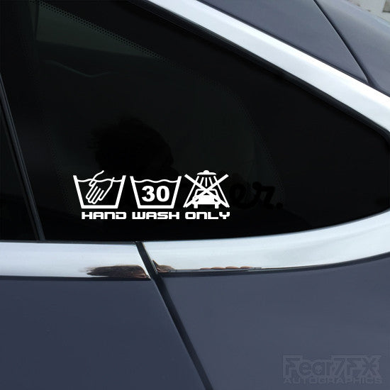 Hand Wash Only V3 Funny JDM Car Vinyl Decal Sticker