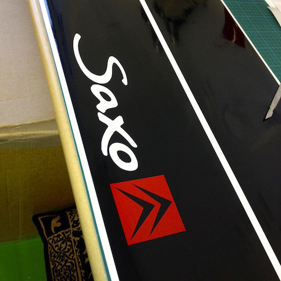 Saxo Vinyl Windscreen SunStrip Any 3 Colours