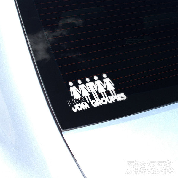 JDM I Love JDM Groupies Euro Decal Sticker