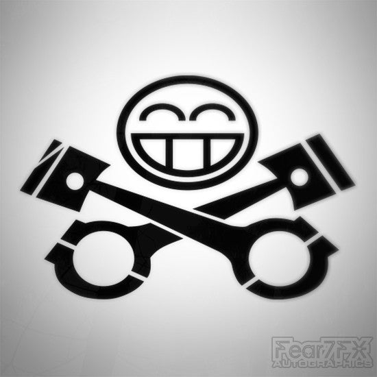 JDM Pistons Euro Decal Sticker