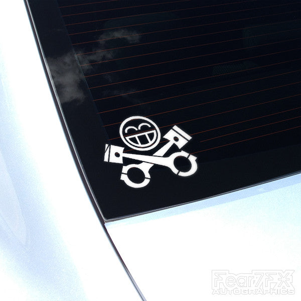 JDM Pistons Euro Decal Sticker