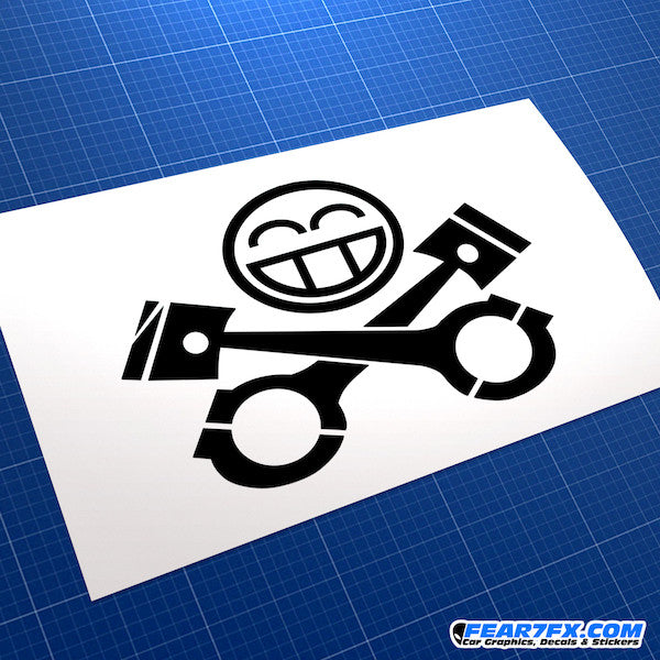 JDM Pistons Car Vinyl Decal Sticker