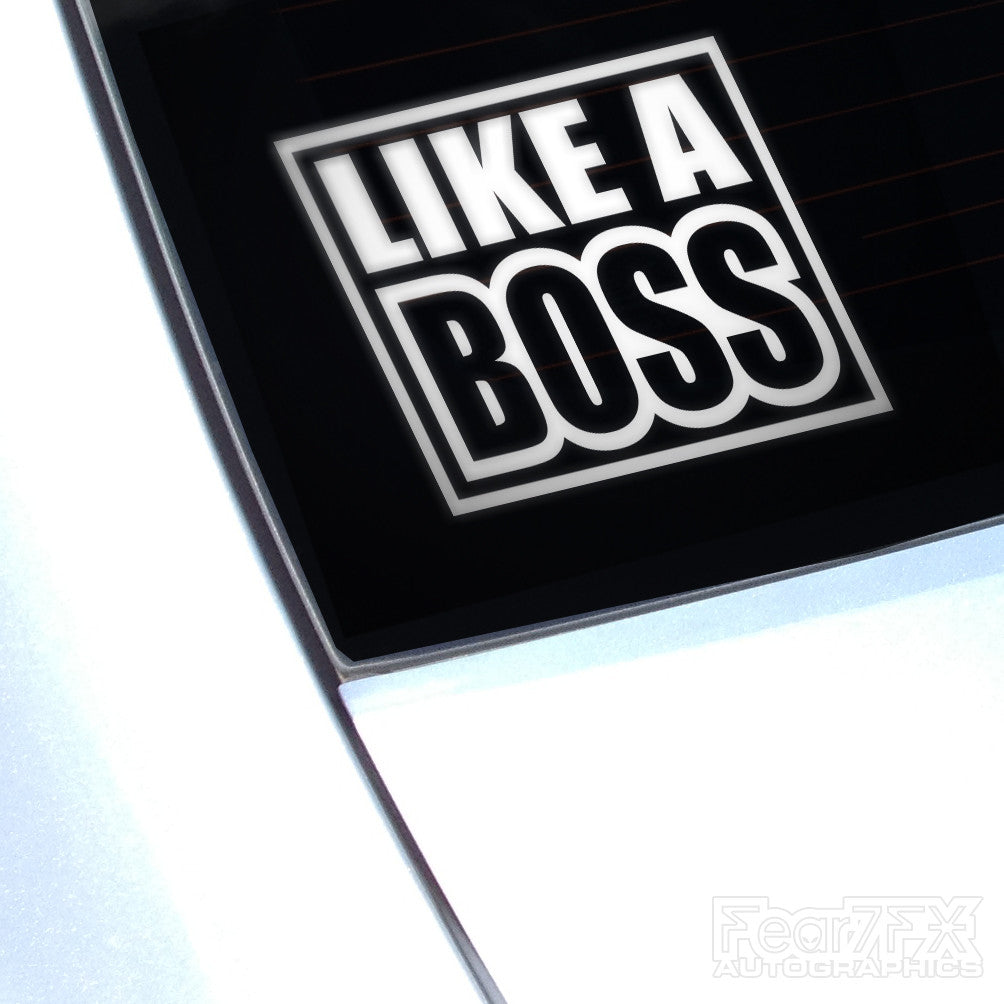 Like A Boss Euro JDM Funny Decal Sticker