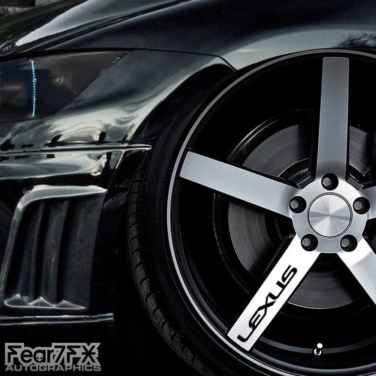 5x Lexus Alloy Wheel Vinyl Transfer Decals