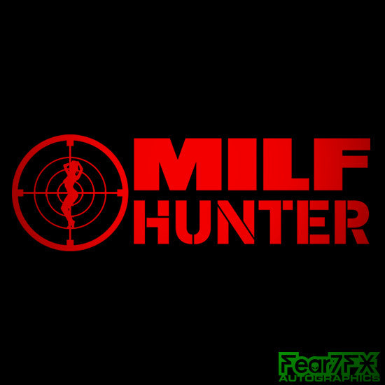 MILF Hunter Funny JDM Car Vinyl Decal Sticker