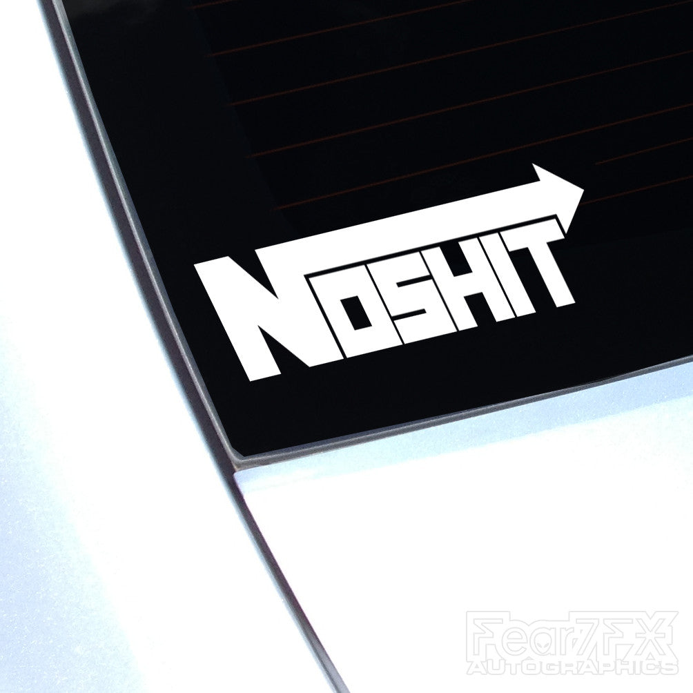 NOSHIT Funny NOS Boost Turbo Decal Sticker V1