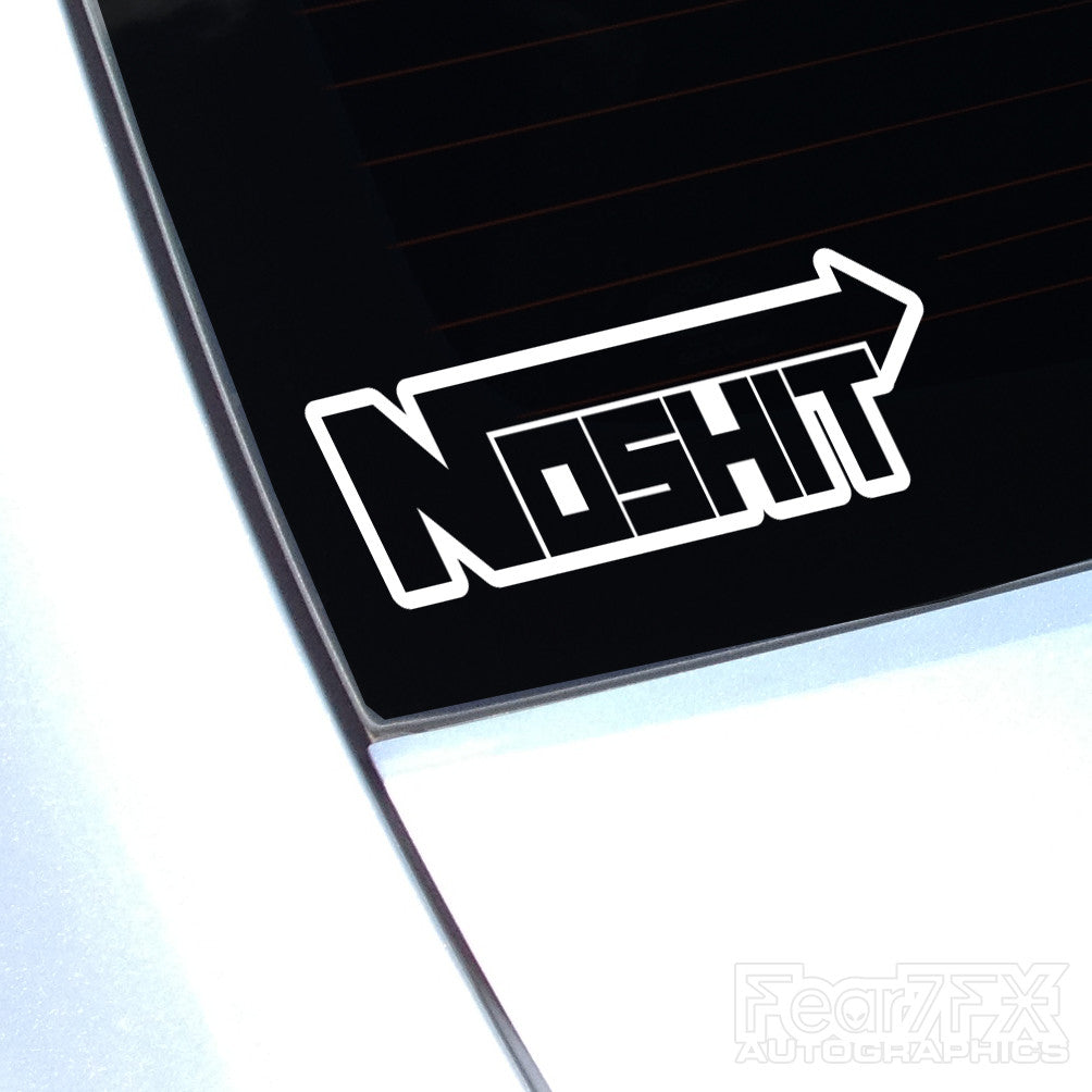 NOSHIT Funny NOS Boost Turbo Decal Sticker V2