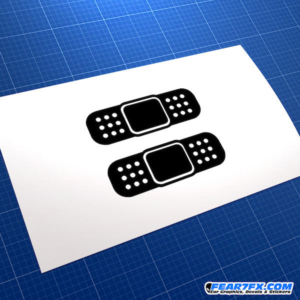 Plaster Bandaid x2 JDM Car Vinyl Decal Sticker