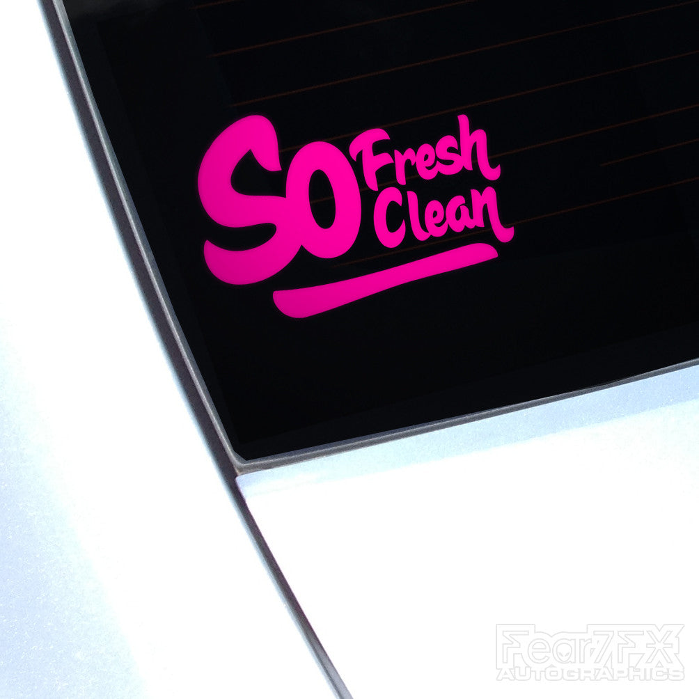 So Fresh So Clean Euro Camper Decal Sticker