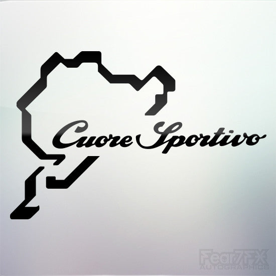 1x Cuore Sportivo Alfa Romeo Nurburgring Vinyl Decal