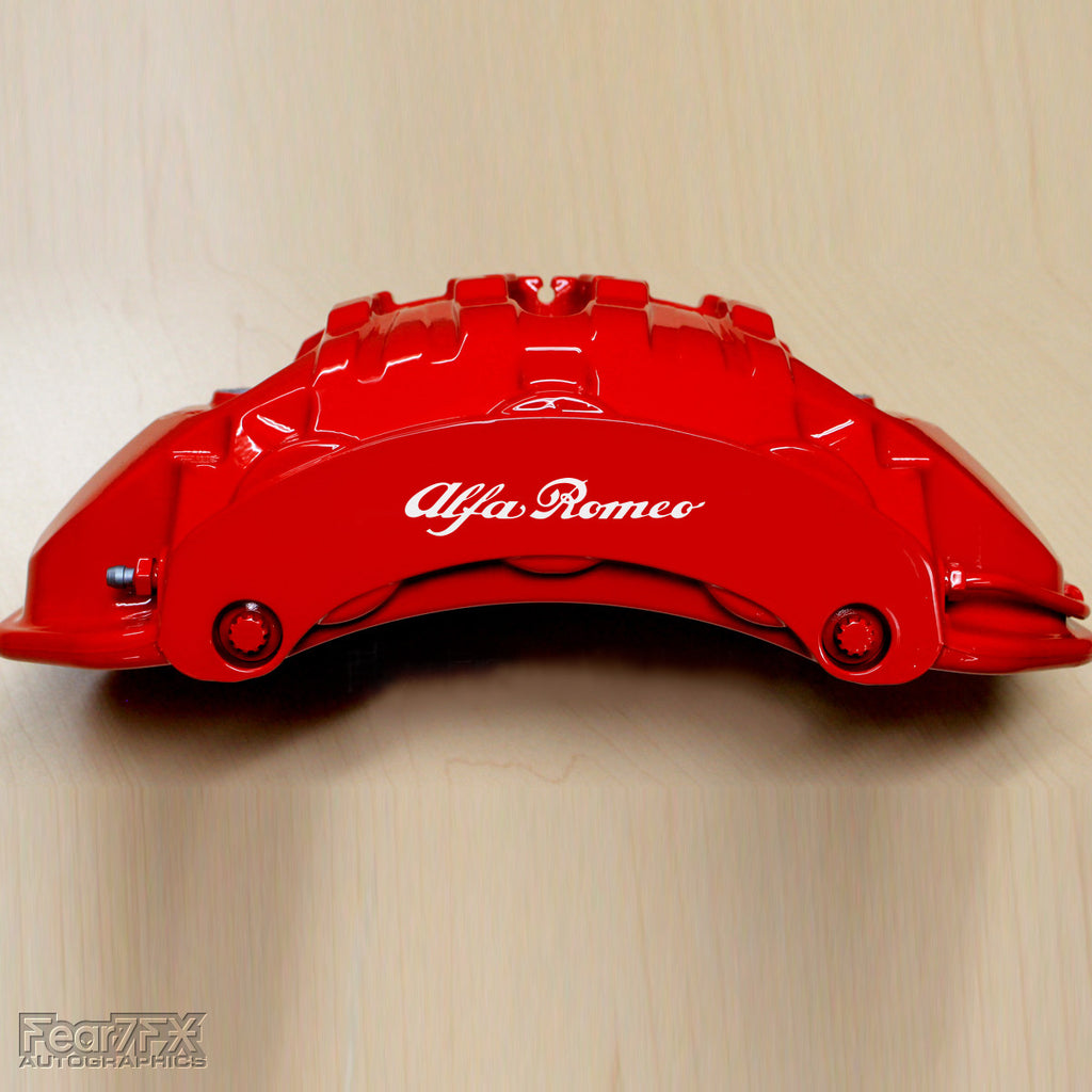 5x Alfa Romeo V1 Brake Caliper Vinyl Decals