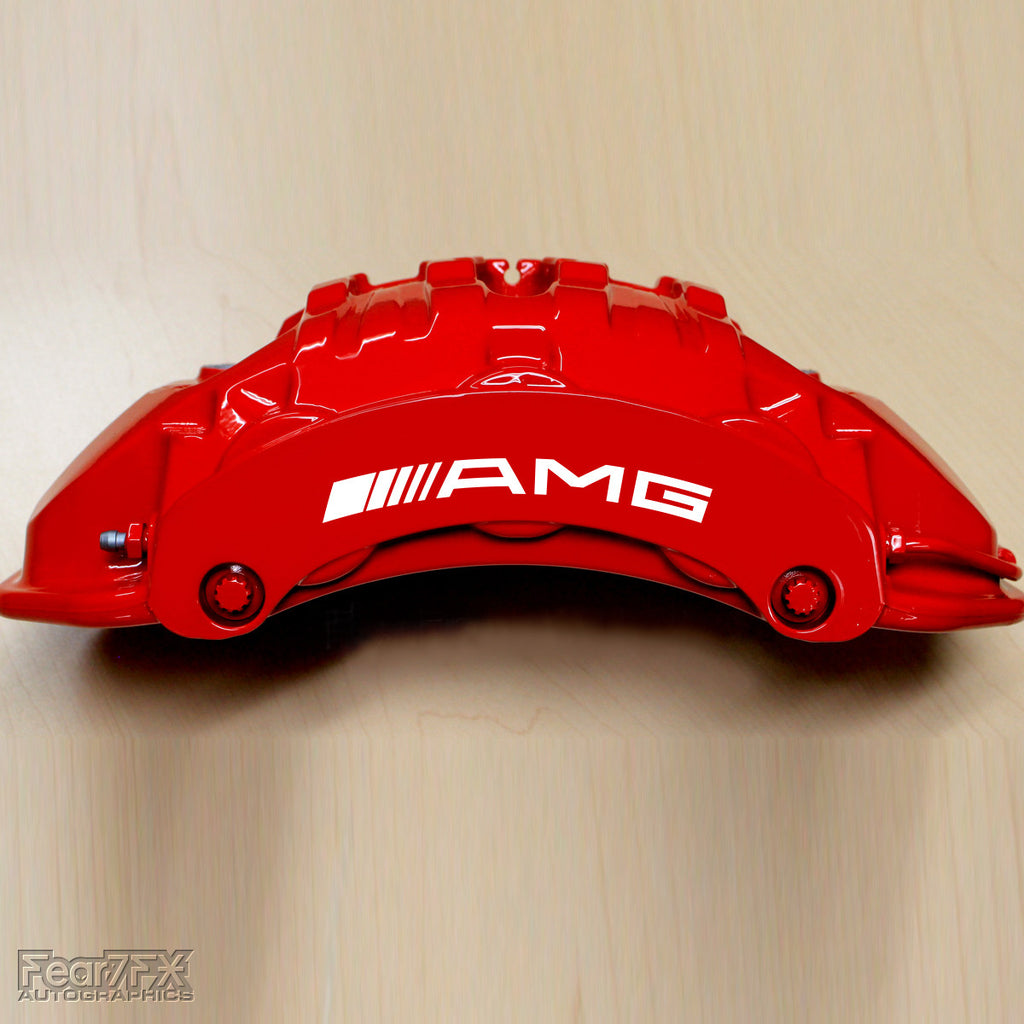 5x AMG V2 Brake Caliper Vinyl Transfer Decals