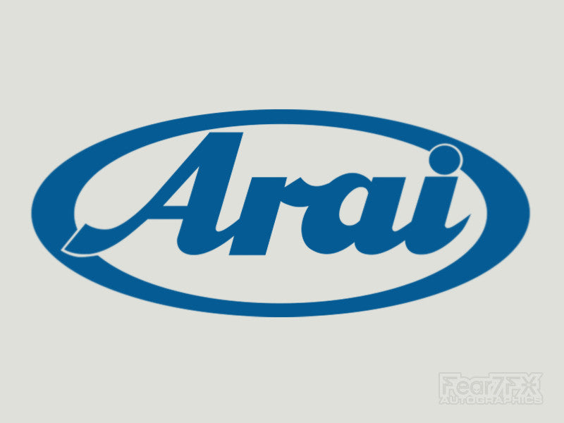 2x Arai Vinyl Transfer Decal