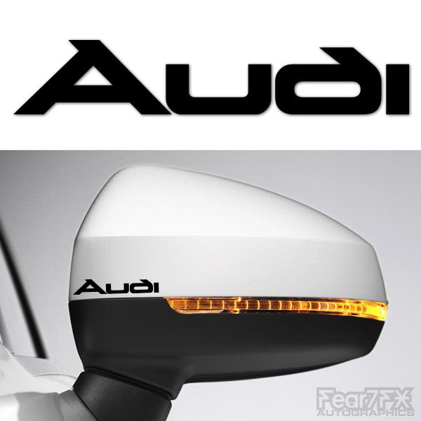2x Audi Side Mirror Vinyl Transfer Decals