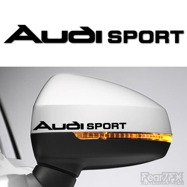 2x Audi Sport Side Mirror Vinyl Transfer Decals