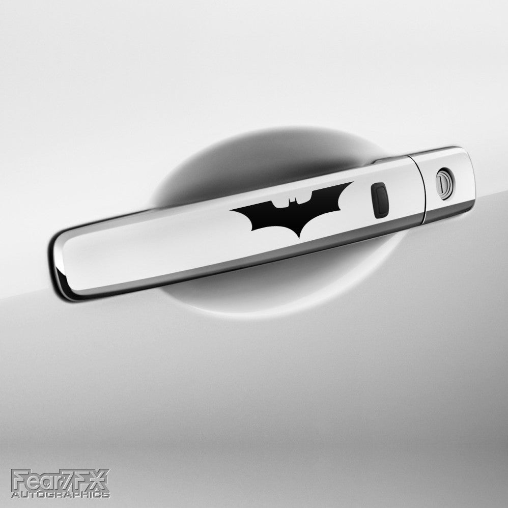 4x Batman Door Handle Vinyl Transfer Decals