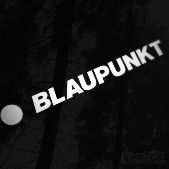 1x Blaupunkt Audio Vinyl Transfer Decal