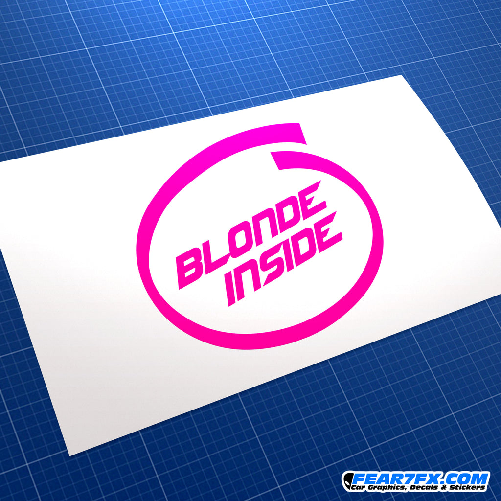 Blonde Inside JDM Car Vinyl Decal Sticker