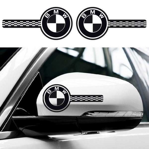 2x BMW Custom Wing Mirror Vinyl Decals
