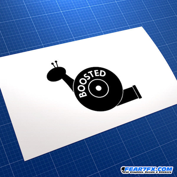 Boosted Snail JDM Car Vinyl Decal Sticker