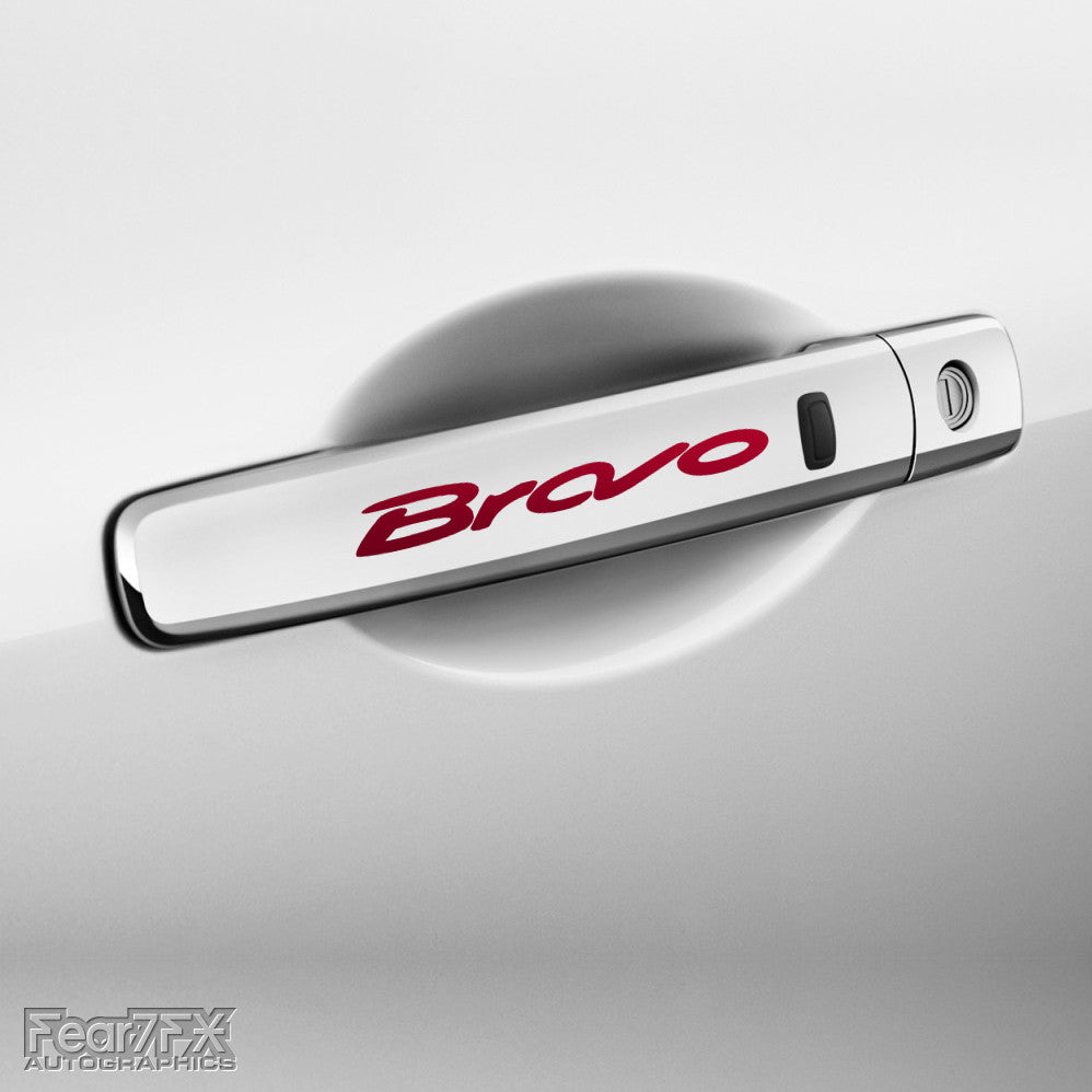 4x Bravo Door Handle Vinyl Transfer Decals