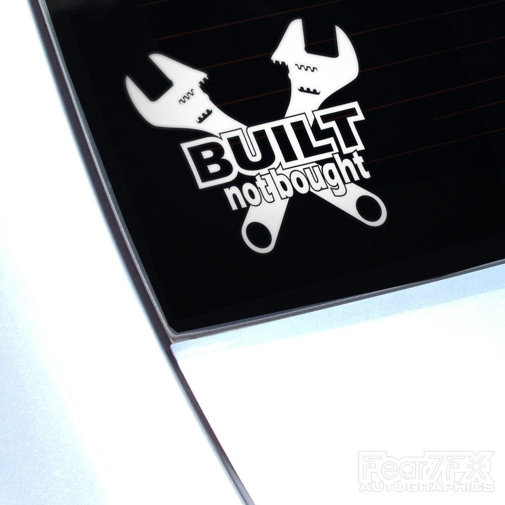Built Not Bought! Euro JDM Decal Sticker V3