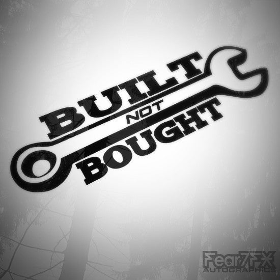 Built Not Bought! Euro JDM Decal Sticker V2