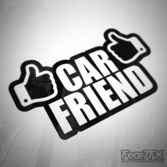 Car Friend Funny Euro Decal Sticker V2