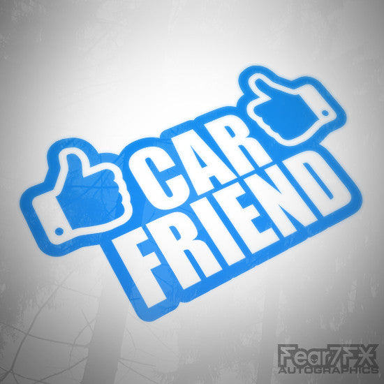 Car Friend Funny Euro Decal Sticker V2