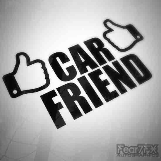 Car Friend Funny Euro Decal Sticker V1
