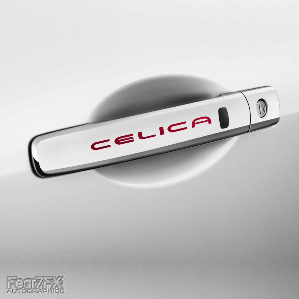 4x Celica Door Handle Vinyl Transfer Decals