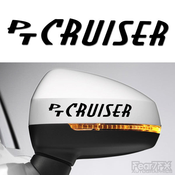 2x PT Cruiser Side Mirror Vinyl Transfer Decals