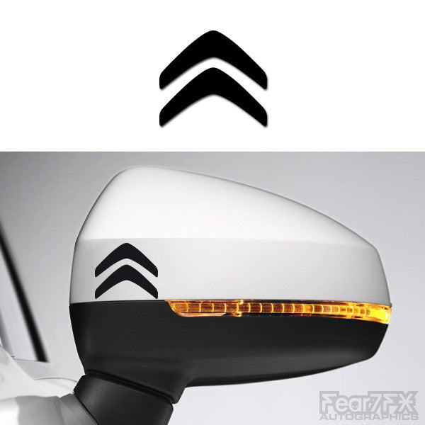 2x Citroen Logo Side Mirror Vinyl Transfer Decals