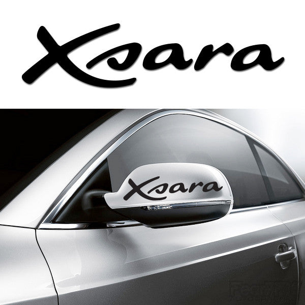 2x Xsara Side Mirror Vinyl Transfer Decals