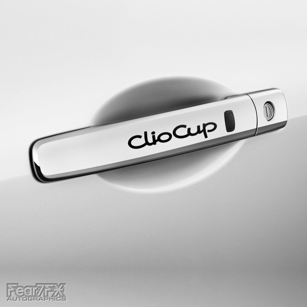 4x Clio Cup Door Handle Vinyl Transfer Decals