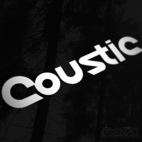 1x Coustic Audio Vinyl Transfer Decal